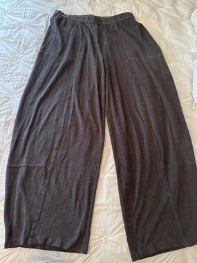 Eileen fisher gray jersey pants
